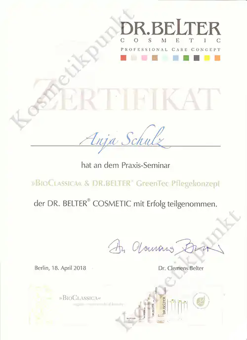 BioClassica Dr. Belter GreenTec Pflegekonzept